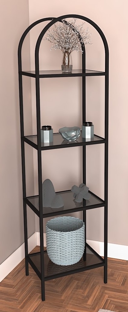 Mona bokhylla 40 x 30 x 152 cm - Svart Mona bokhylla 40 x 30 x 152 cm - Svart