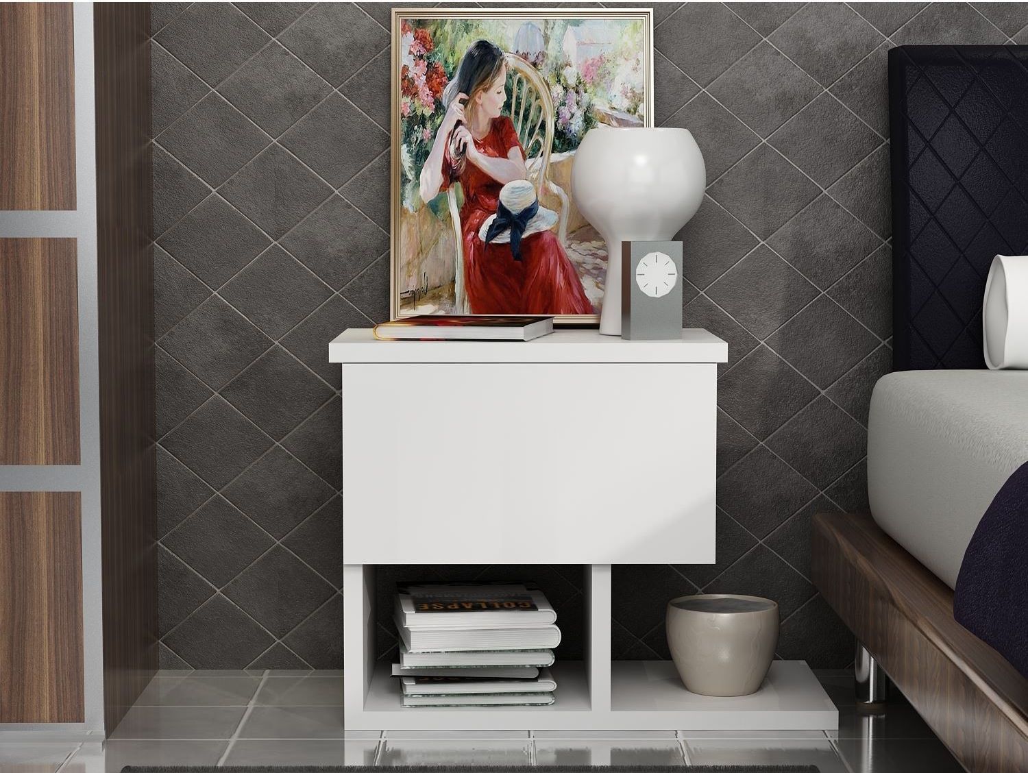 Yasso nachtkastje - Wit