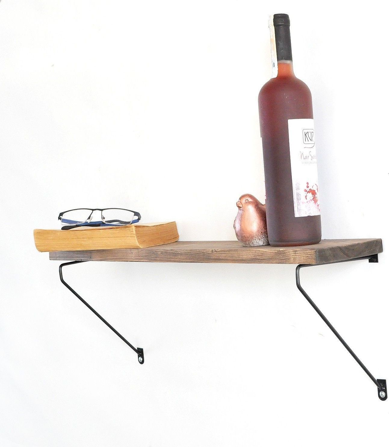 Walter wandplank 38 - Walnoot/zwart