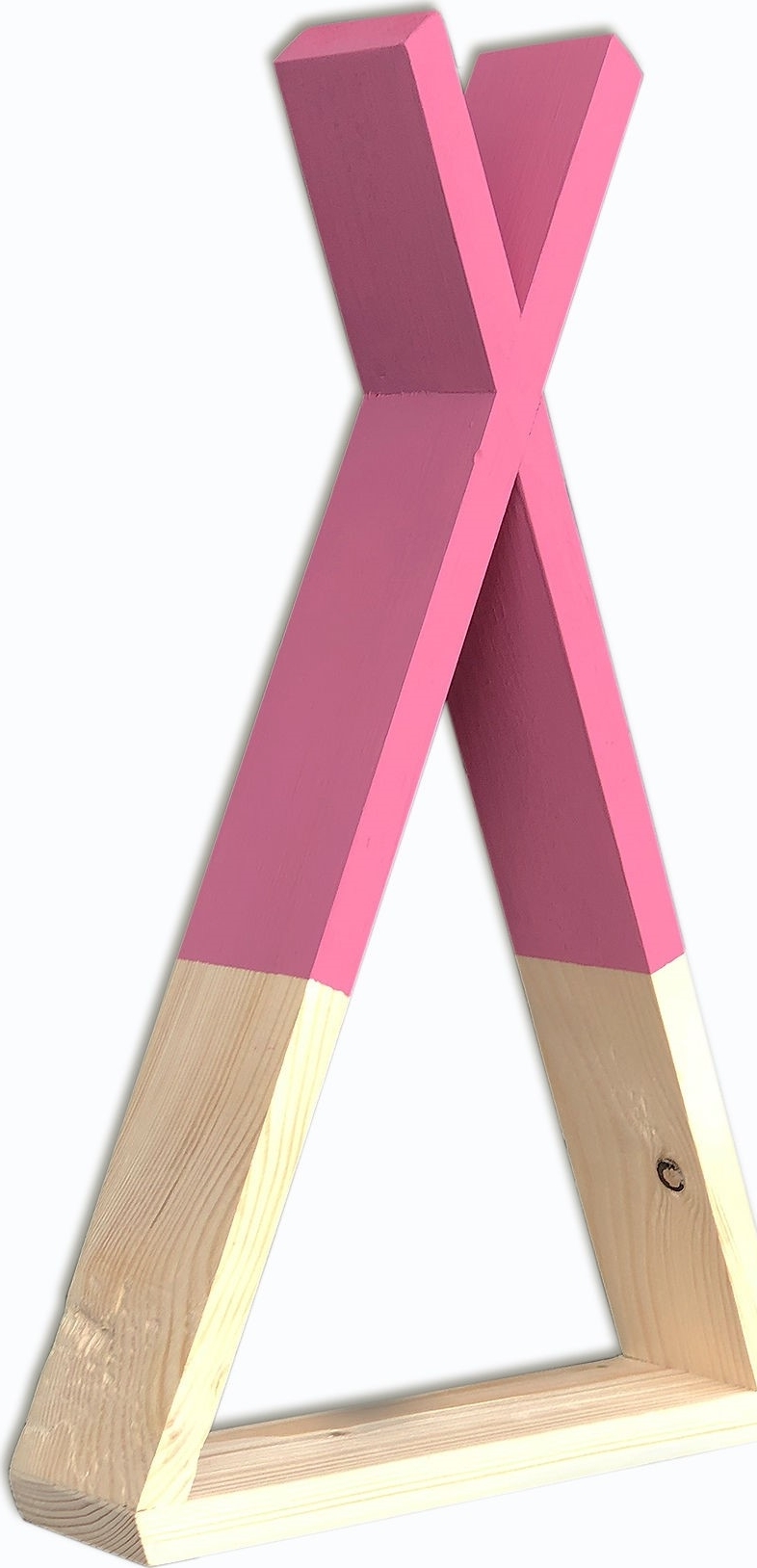 Rafa wandplank 142 - Hout/roze