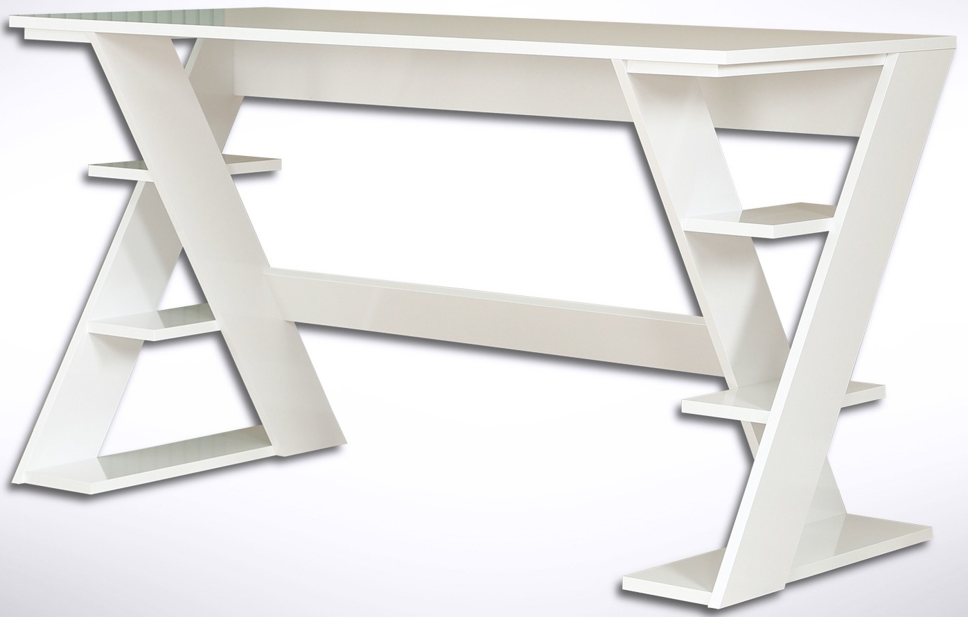 Lungo skrivbord 140 x 60 cm - Vit