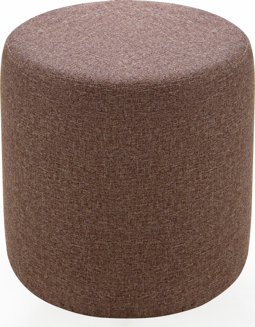 Silindir sittpuff - Brun