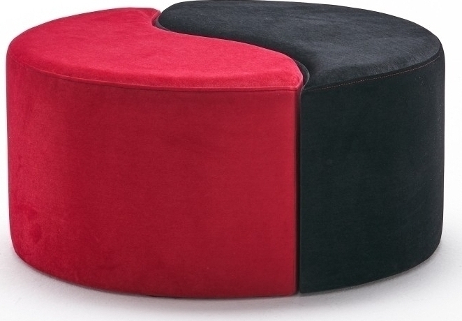 Ali\\\'s poef - Zwart/rood Ali\\\'s poef - Zwart/rood