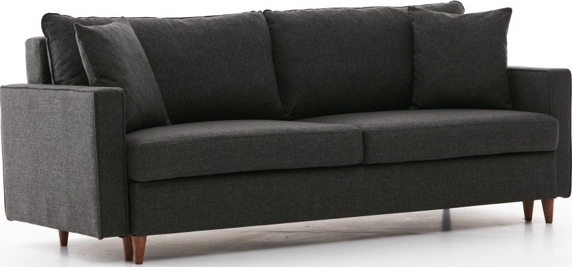 Eca 3-sits b�ddsoffa - Antracit