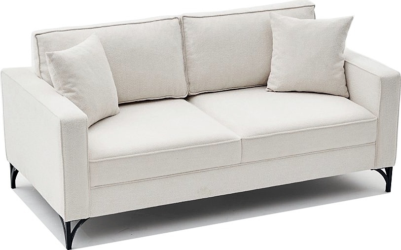 Berlin 2-sits soffa - Gräddvit/svart Berlin 2-sits soffa - Gräddvit/svart