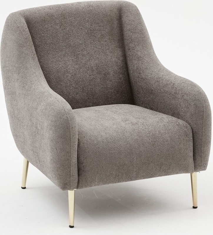 Simena fauteuil - Grijs/goud