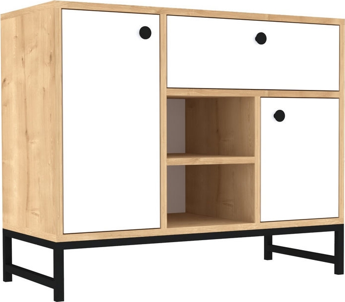 Inci skåp - Vit/svart Inci skåp - Vit/svart