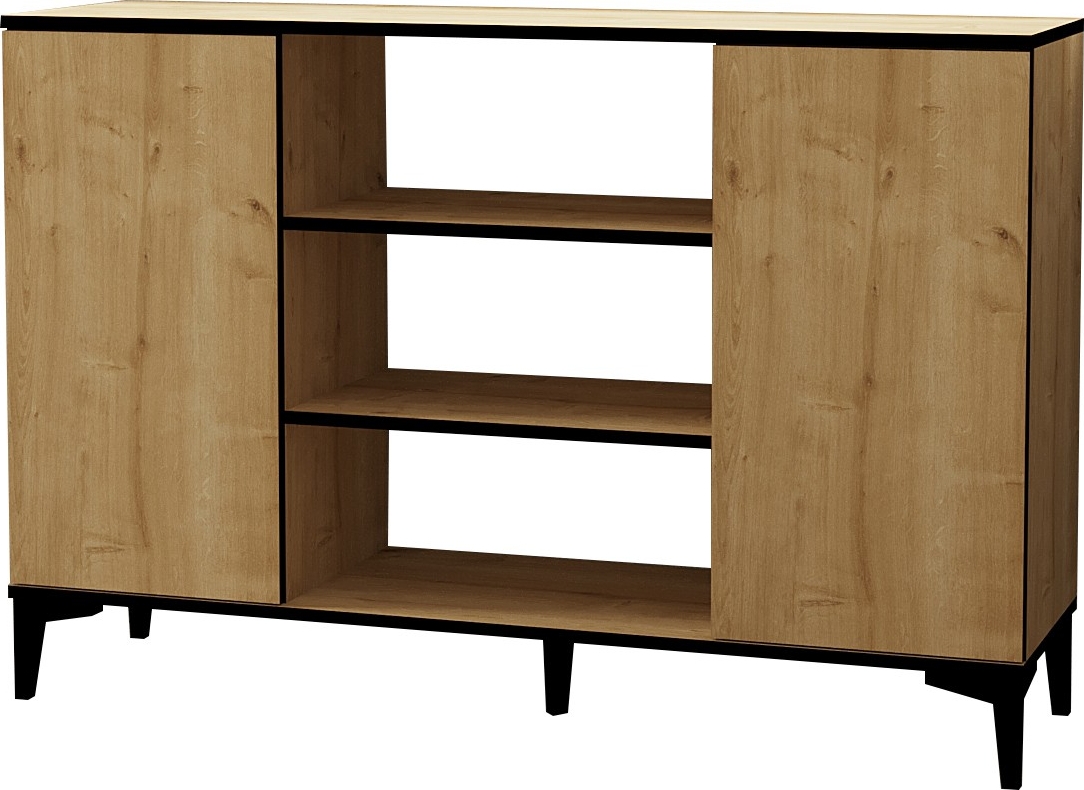 Ebin dressoir - Saffier eiken/zwart