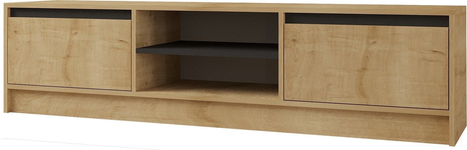 Pelen mediabank - Saffier eiken/antraciet