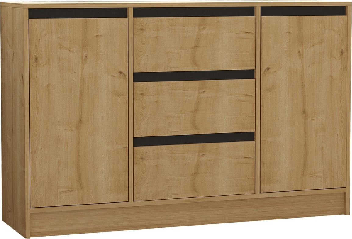 Sadu dressoir - Saffier eiken/antraciet