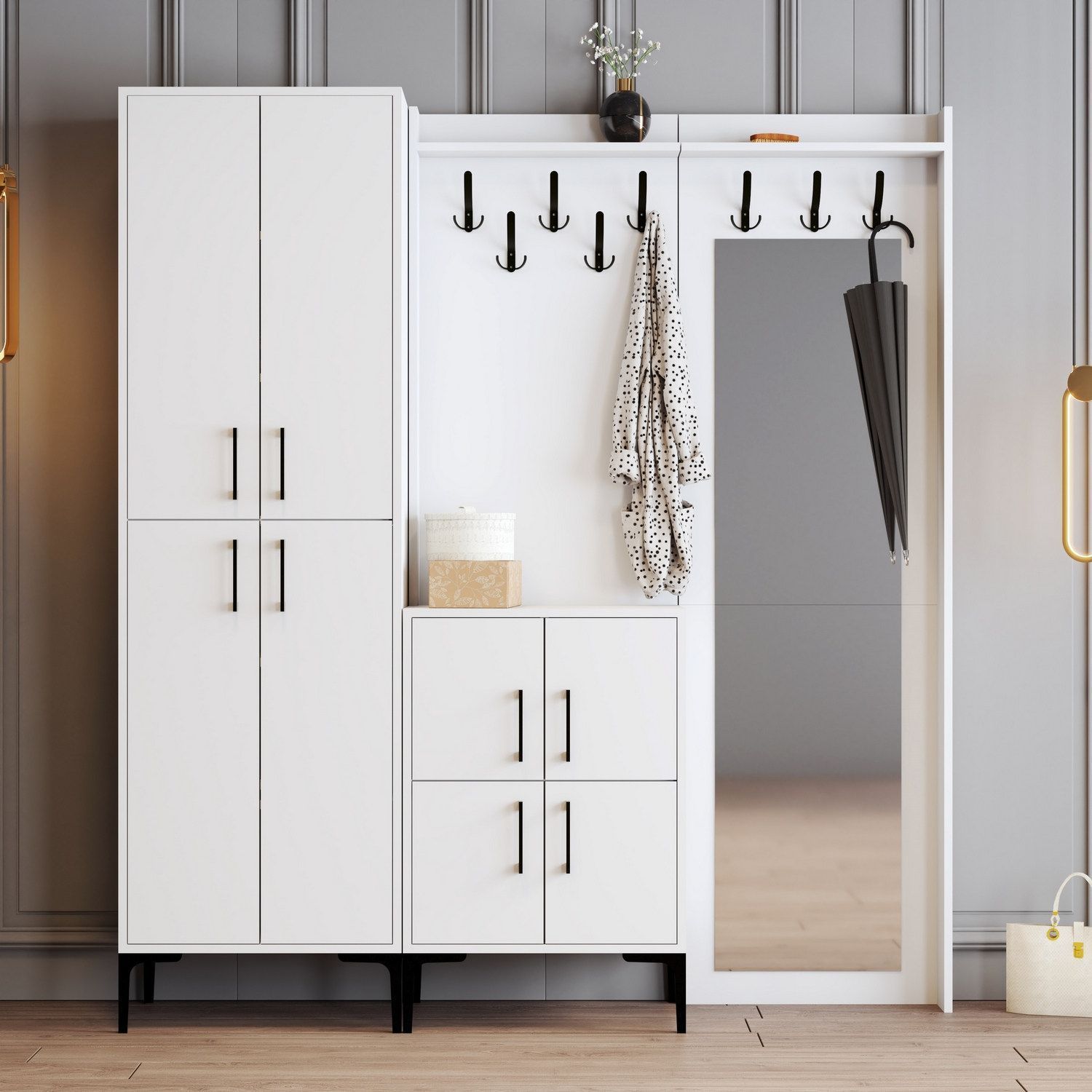 Berlijns halmeubel abc - Wit