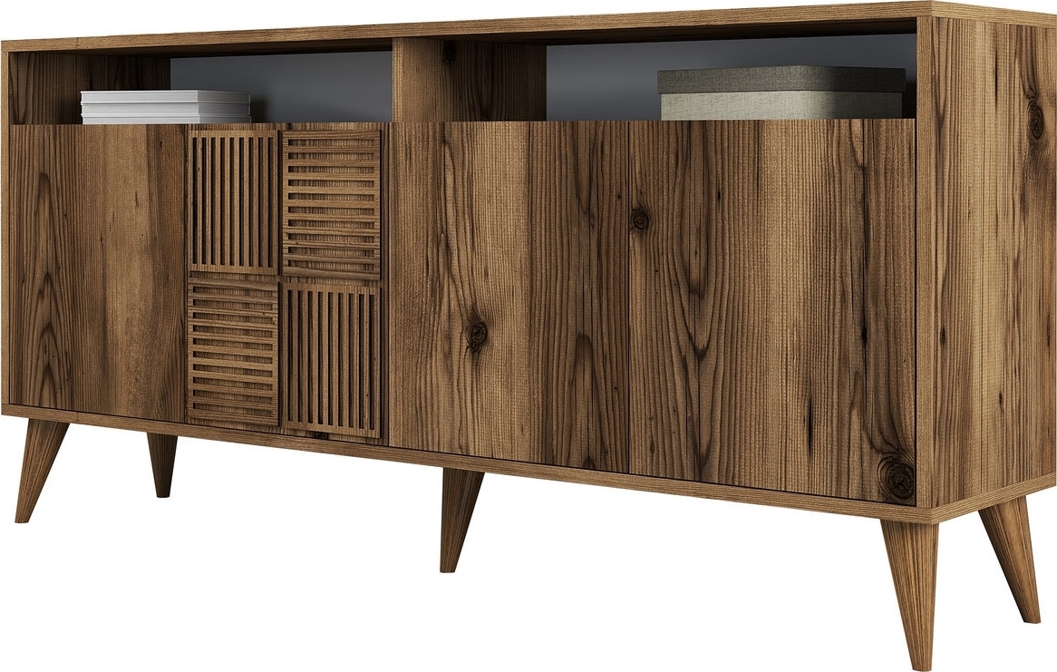 Milan dressoir 160 cm - Walnoot