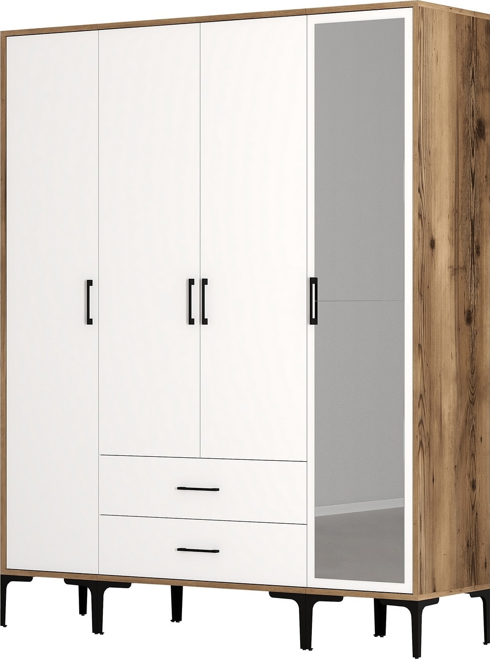 Kumsal garderob 16 Valn�t/vit