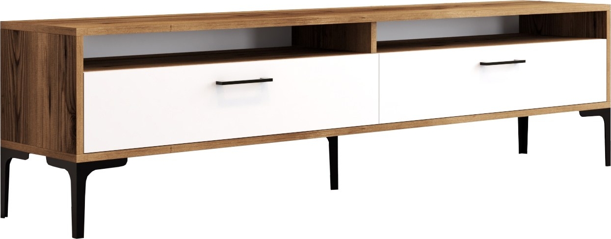 Istanbul TV-meubel Walnoot/wit Istanbul TV-meubel Walnoot/wit