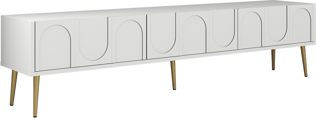 Lyon TV-meubel - Wit/goud