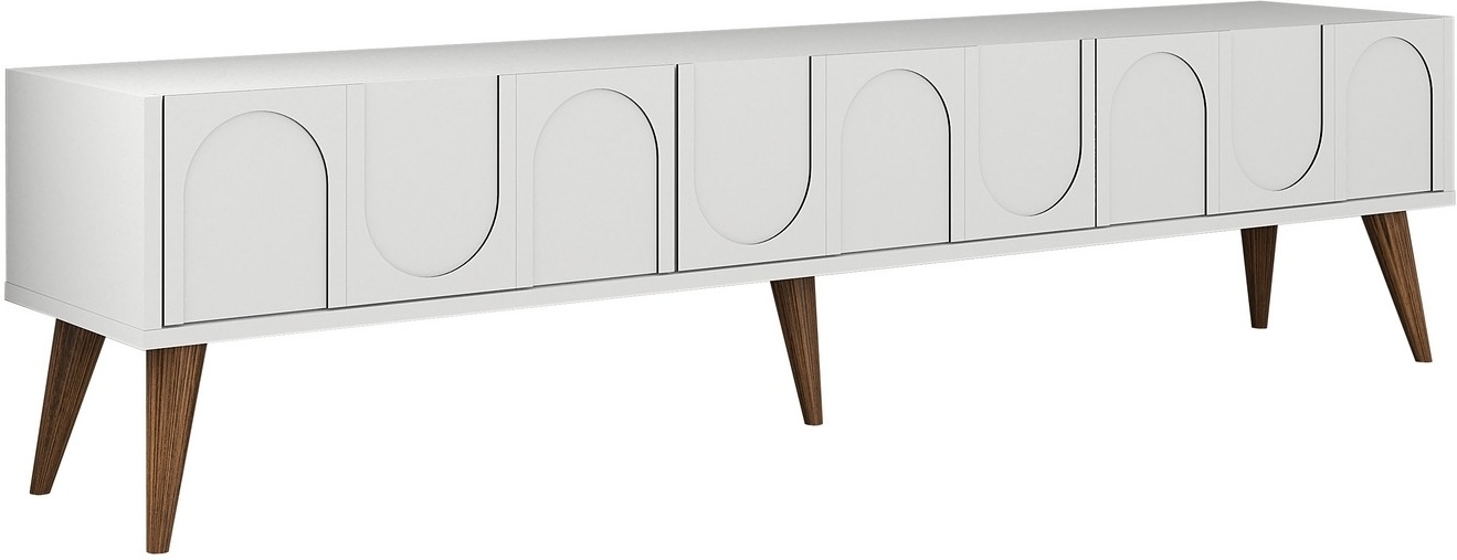 Lyon TV-meubel - Wit/walnoot