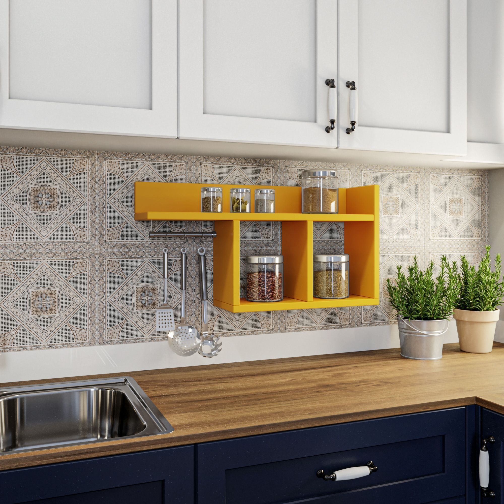 Pare wandplank - Geel Pare wandplank - Geel