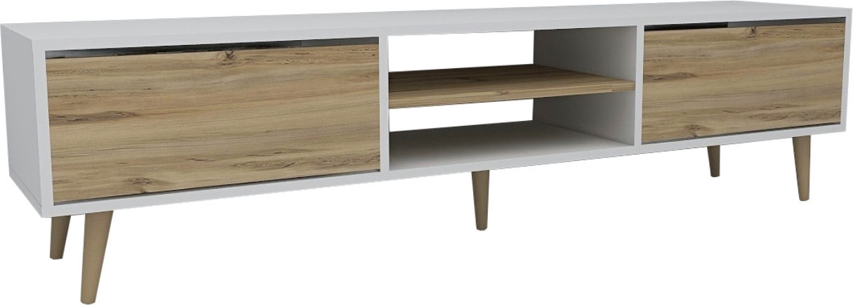 Kraf mediabank - Eiken/wit