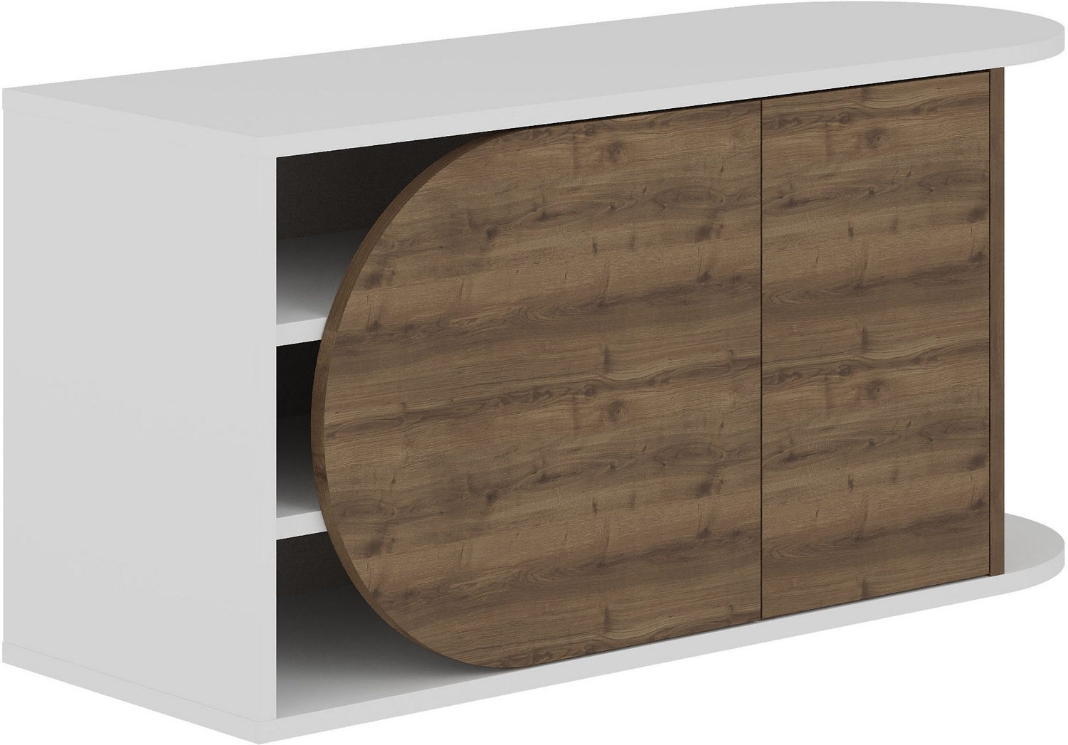 Nova hallbänk - Brun/vit Nova hallbänk - Brun/vit