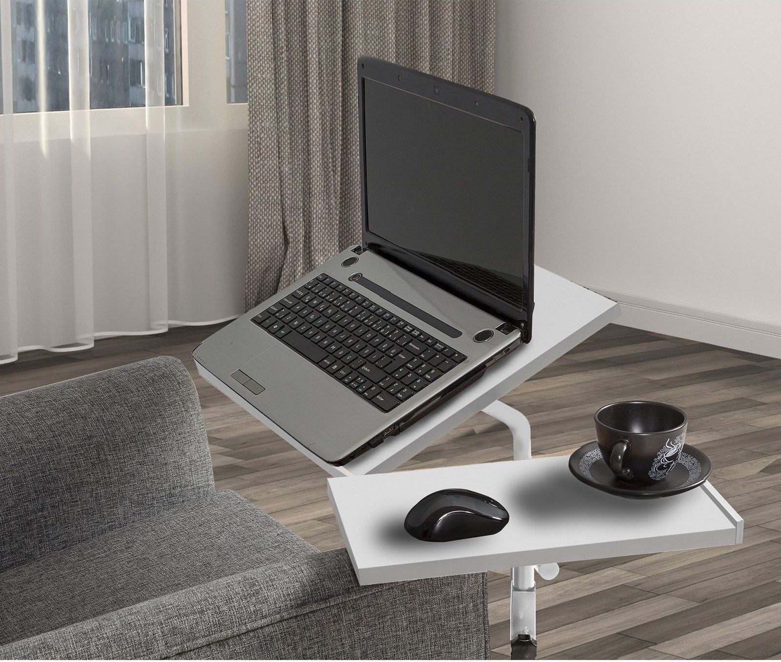 Glen laptopbord 67x45,5 cm - Vit (på hjul) Glen laptopbord 67x45,5 cm - Vit (på hjul)