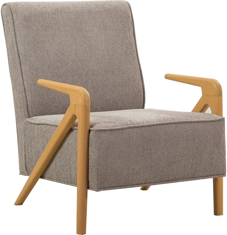 Larus fauteuil - Grijs/eiken