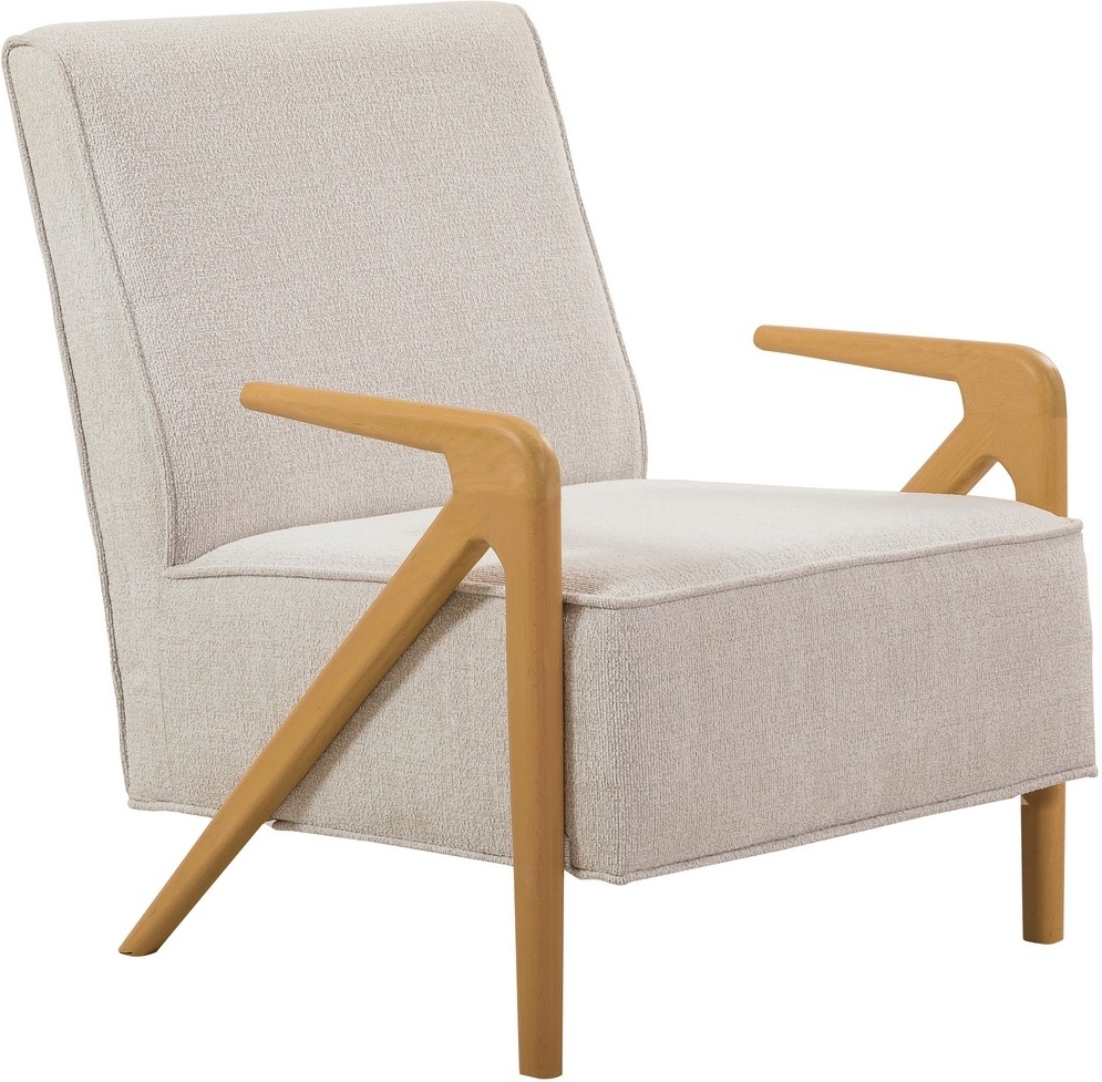 Larus fauteuil - Crème/eiken Larus fauteuil - Crème/eiken