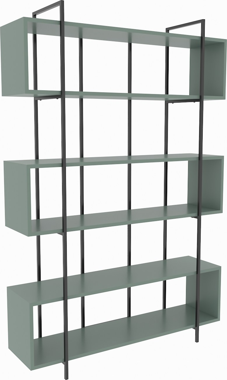 Bruti bokhylla - Gr�n/svart