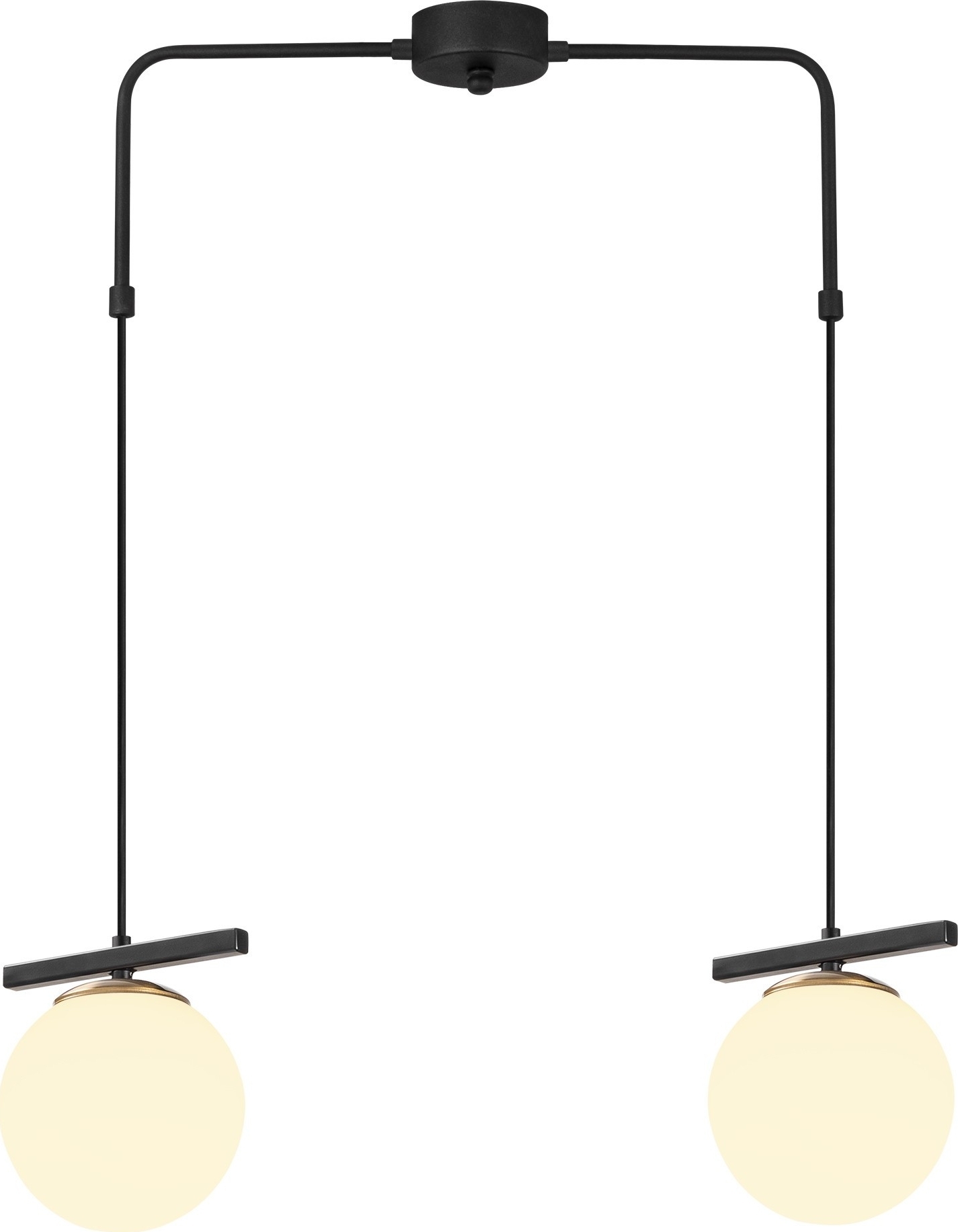 Ozone plafondlamp 6271 - Zwart/wit