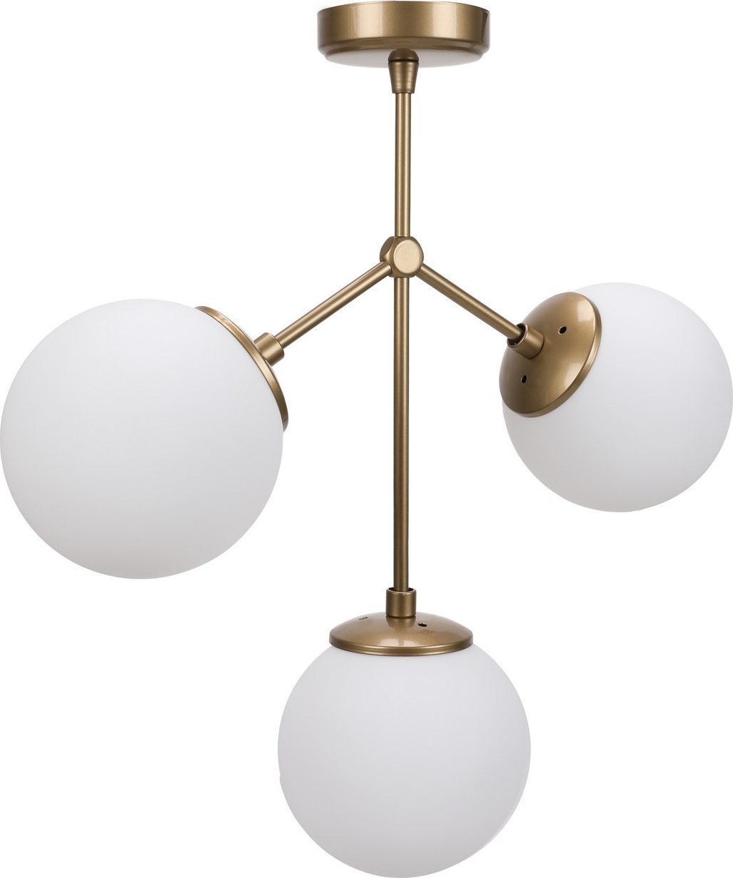 Damar plafondlamp 6337 - Goud/wit Damar plafondlamp 6337 - Goud/wit