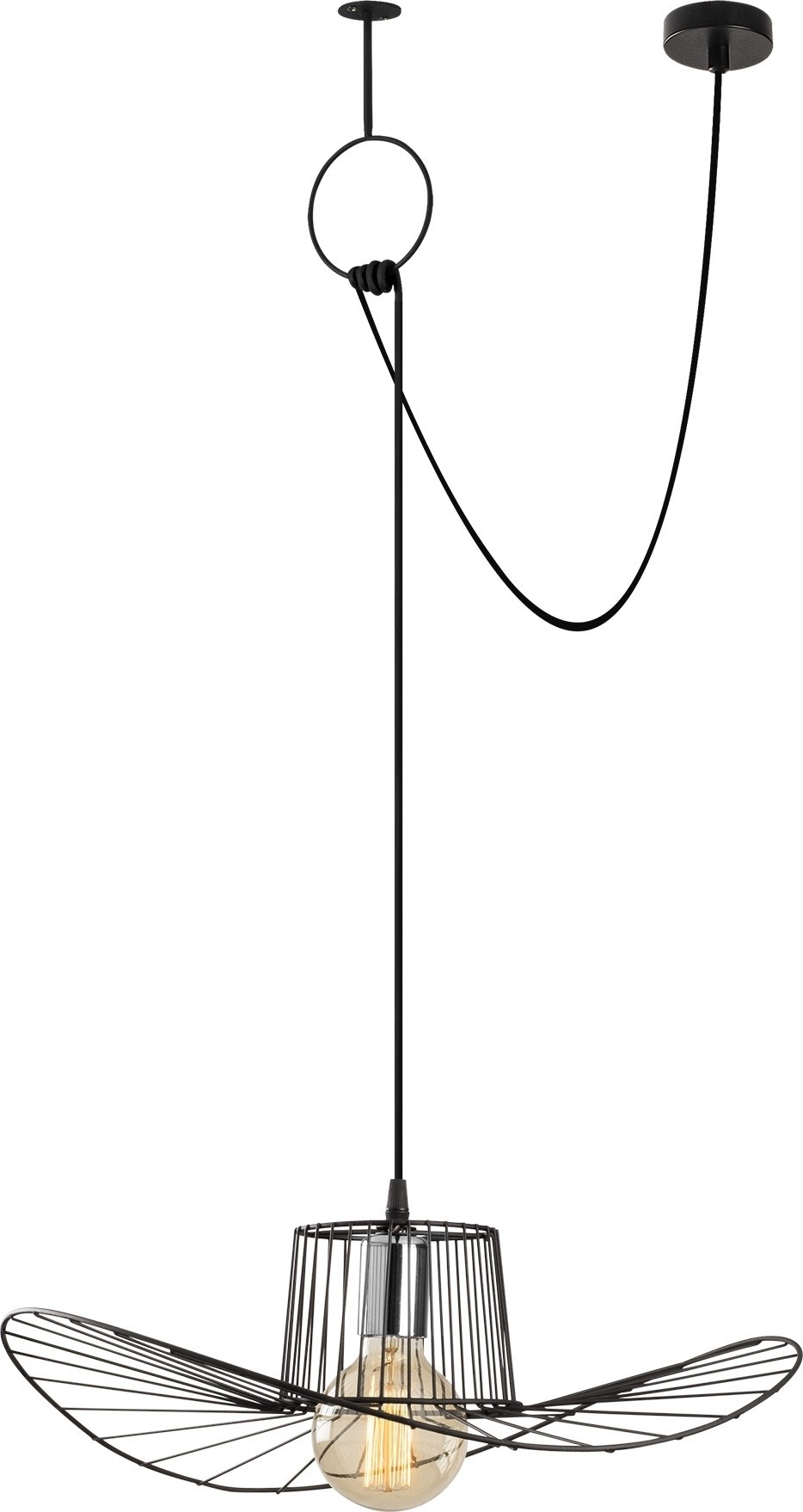 Tell plafondlamp 6726 - Zwart