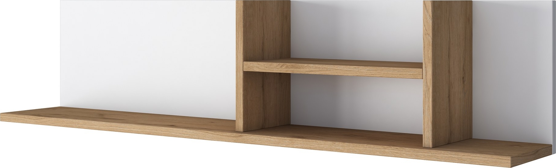 Andreas wandplank - Wit/walnoot Andreas wandplank - Wit/walnoot