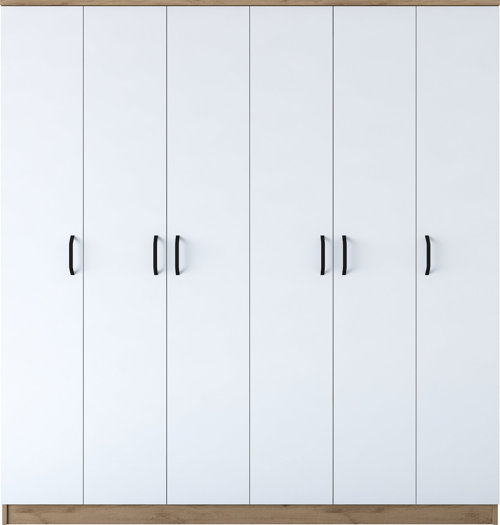 Baden kledingkast 14 - Walnoot/wit