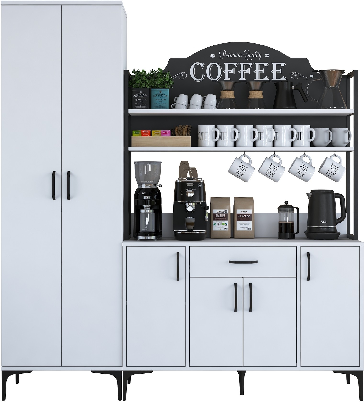 Jericho kast 148 - Wit Jericho kast 148 - Wit