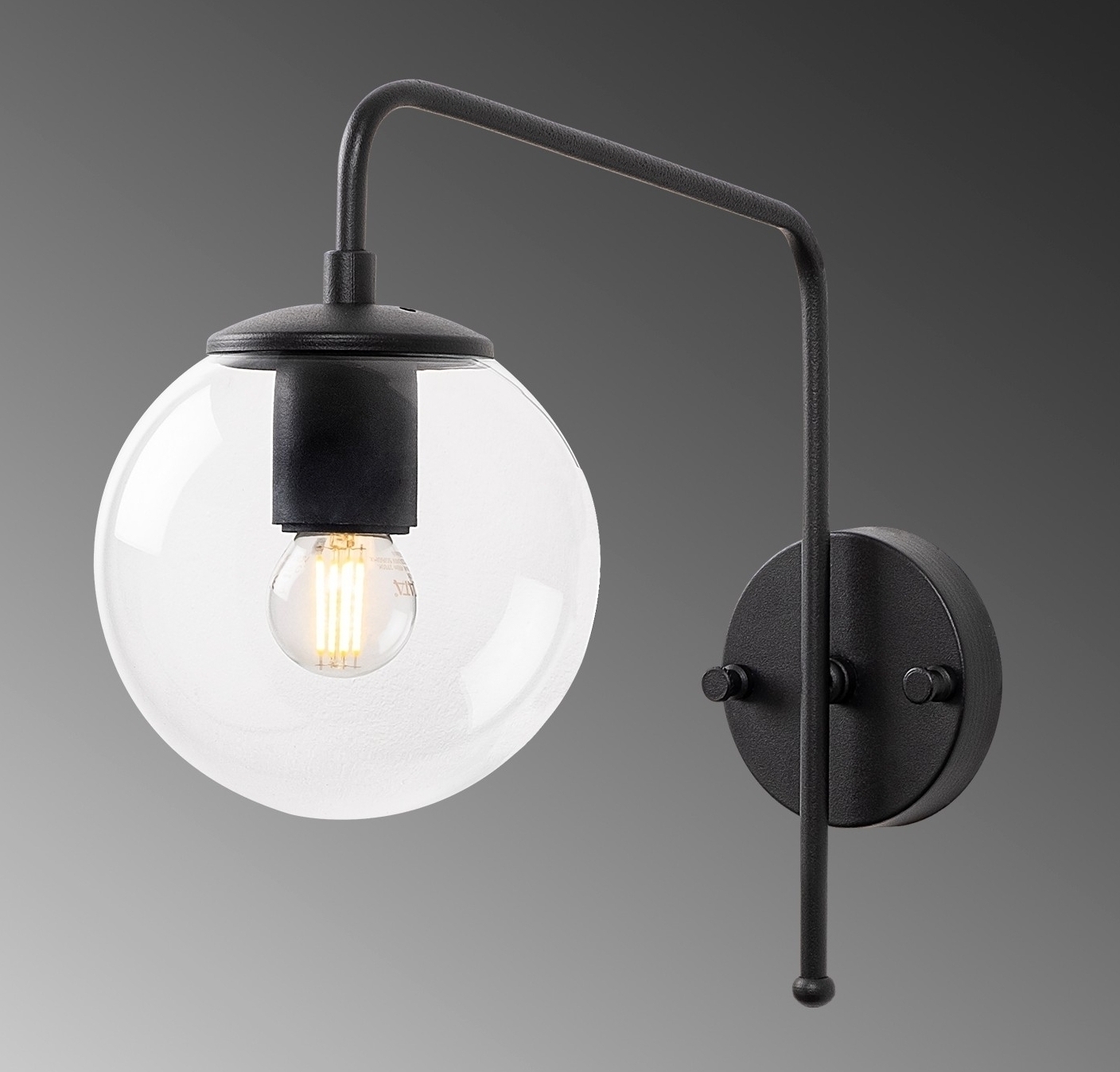 Viran wandlamp 10930 - Zwart/wit