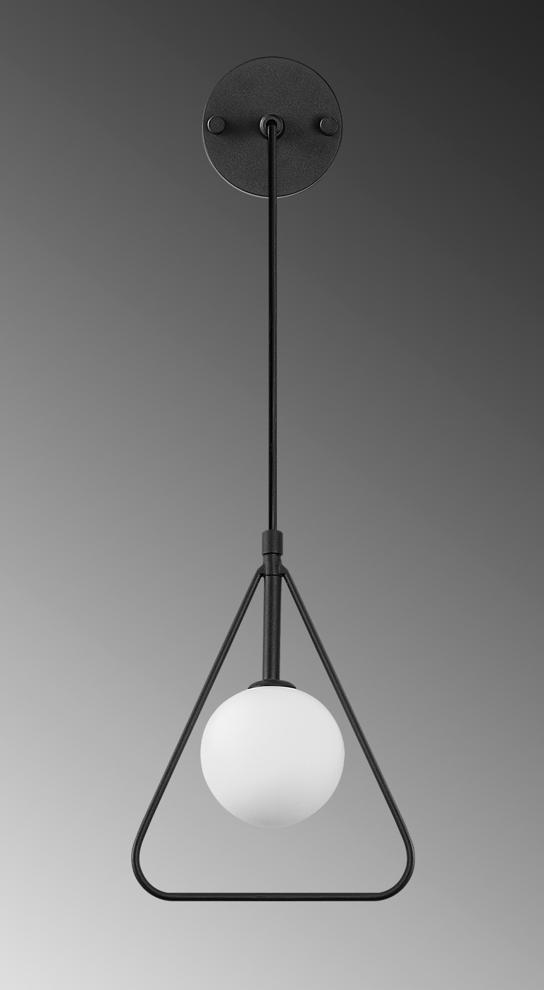 Geometri v�gglampa 11130 - Svart/vit