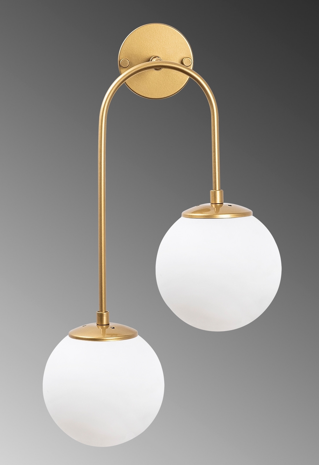 Klenod wandlamp 10585 - Goud/wit Klenod wandlamp 10585 - Goud/wit