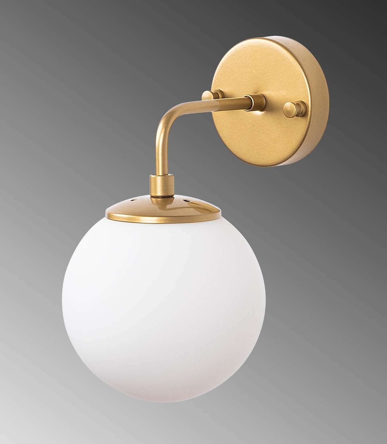 Hoorn wandlamp 12215 - Goud/wit