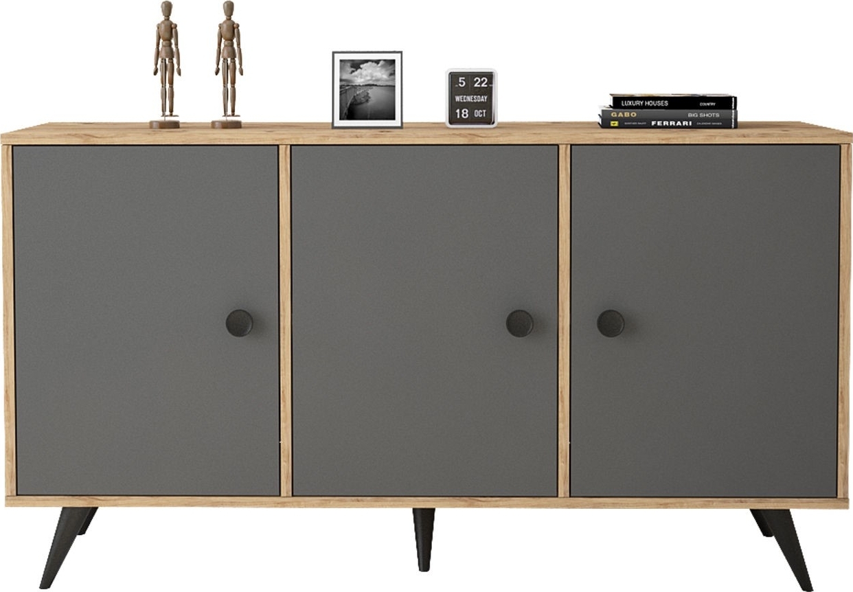 Vilamo skänk 12 - Furu/antracit Vilamo skänk 12 - Furu/antracit