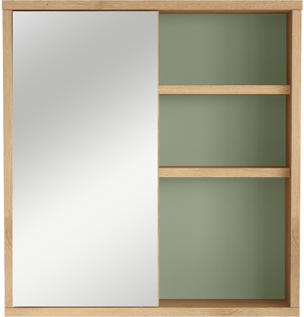 Nova badkamermeubel - Eiken/groen Nova badkamermeubel - Eiken/groen