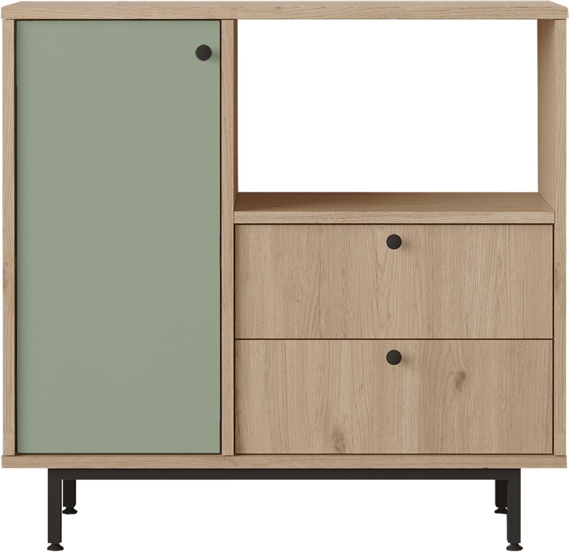 Royce keukenkast 1 - Eiken/groen