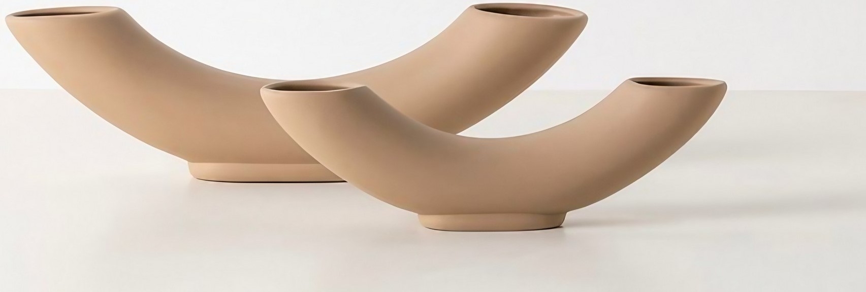 Tubo vaas - Lichtbruin