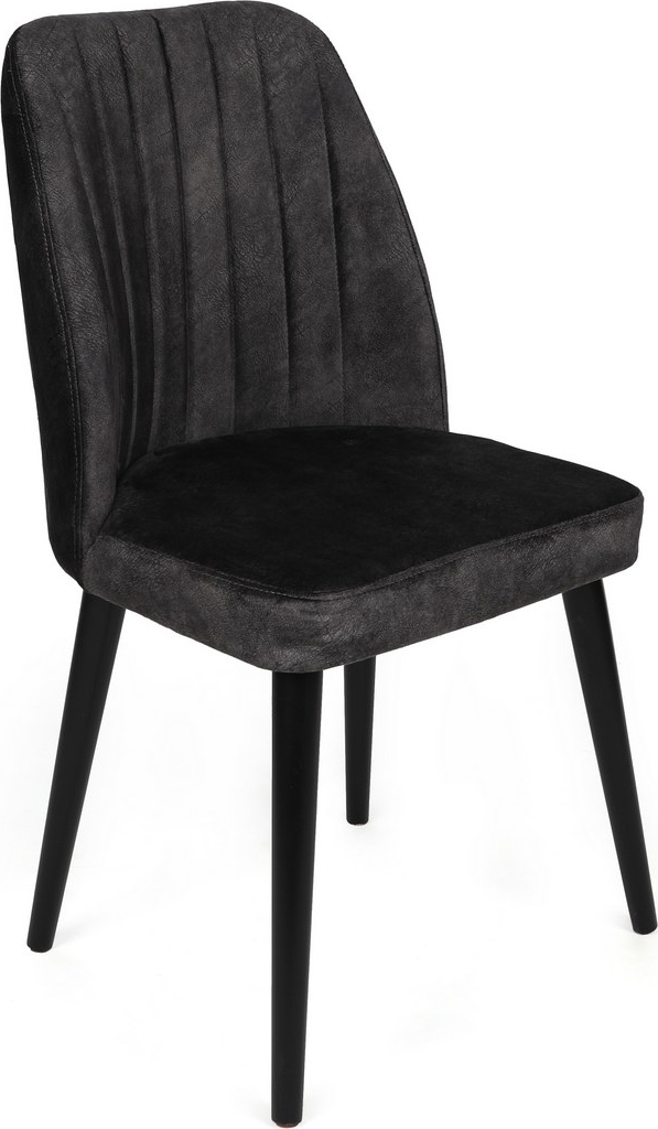 Alfred eetkamerstoelen set - Antraciet/zwart Alfred eetkamerstoelen set - Antraciet/zwart