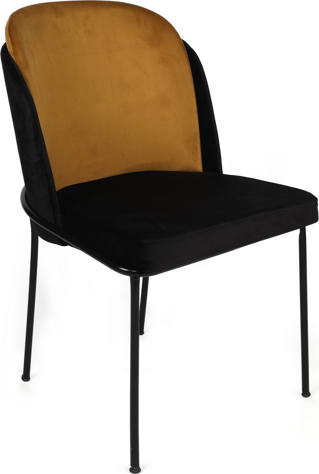 Doris eetkamerstoelenset - Geel/zwart