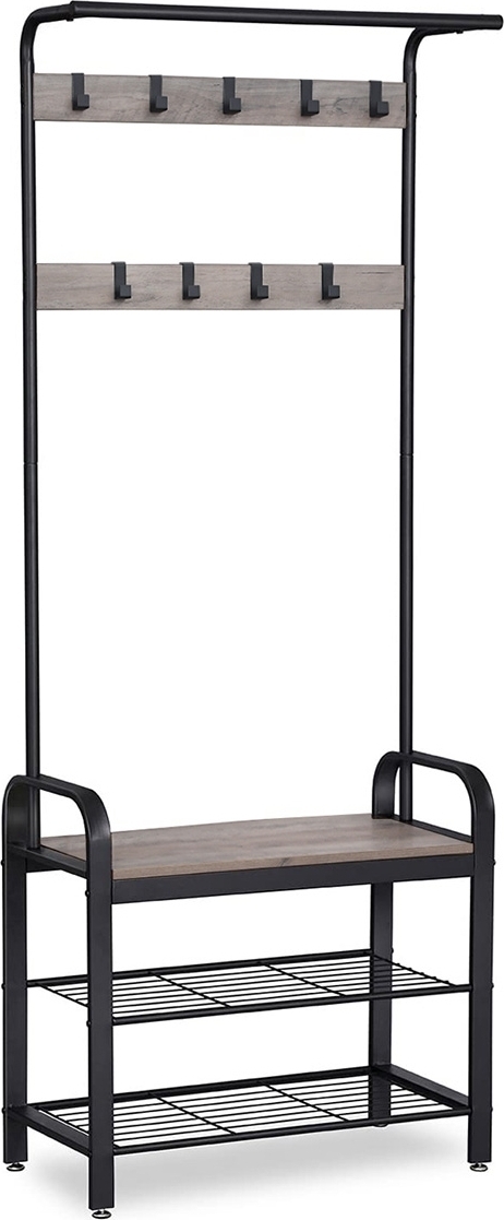 Furir hallm�bel 72 cm - Gr�beige/svart