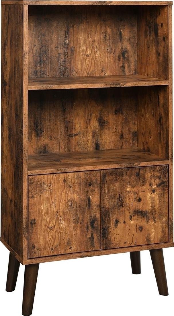 Iggy bokhylla - Brun/svart