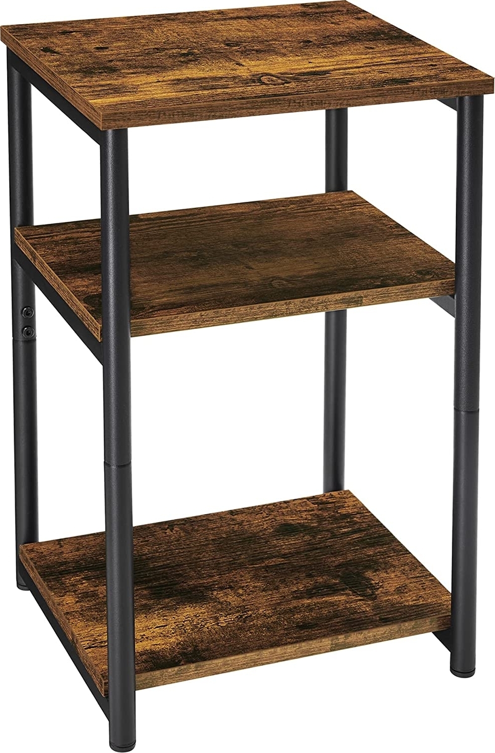 Evy bijzettafel 34 x 30 cm - Bruin/zwart