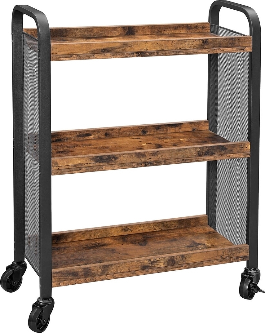 Teodora serveerwagen - Bruin/zwart