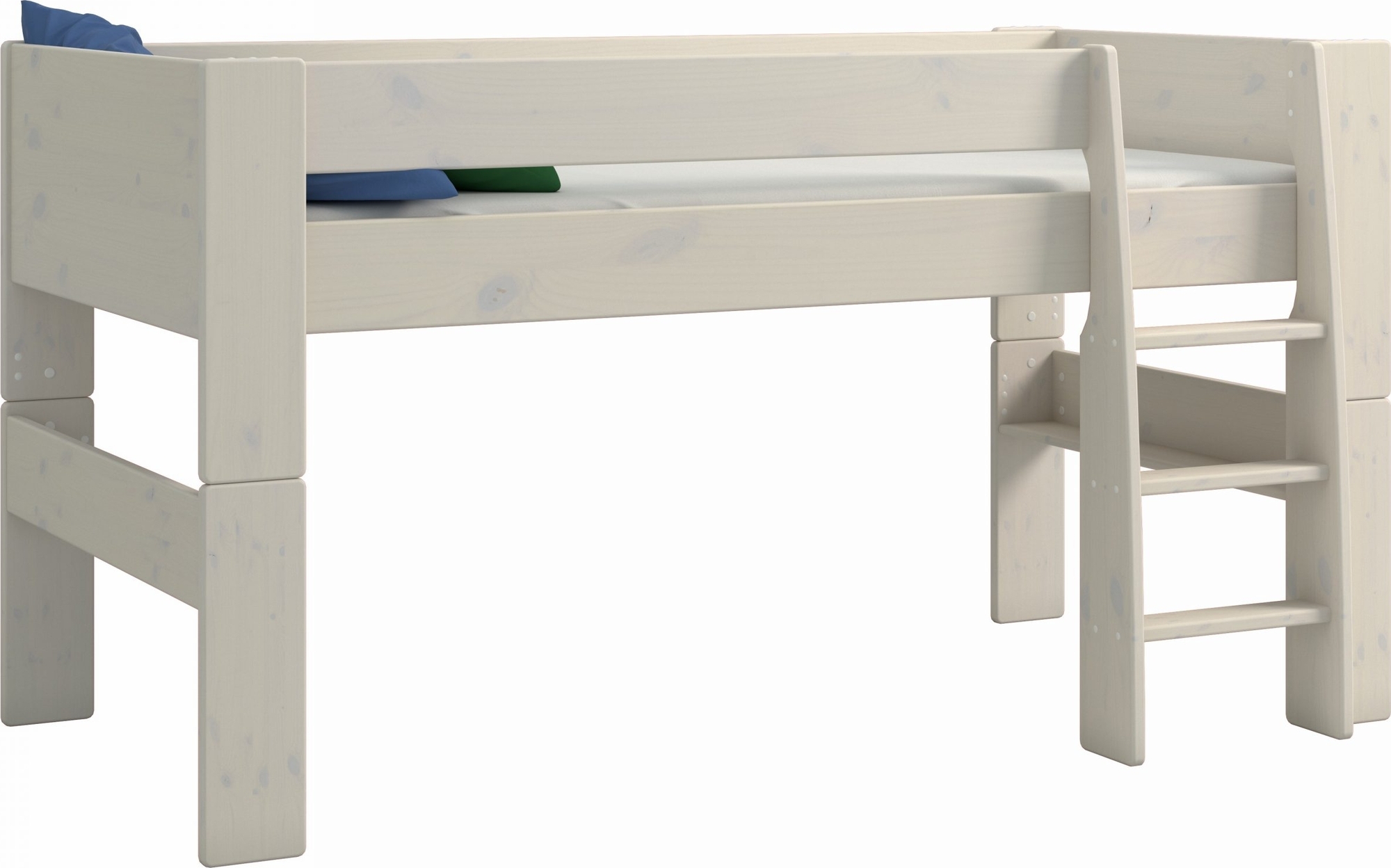 Voor kinderhoogslaper 90 x 200 cm - Whitewash