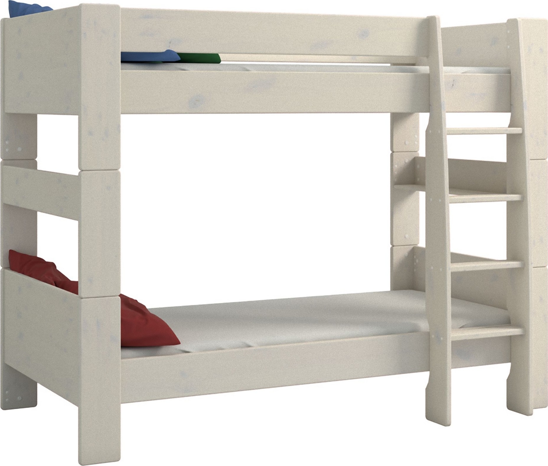 Voor kinderen stapelbed 90 x 200 cm - Whitewash Voor kinderen stapelbed 90 x 200 cm - Whitewash