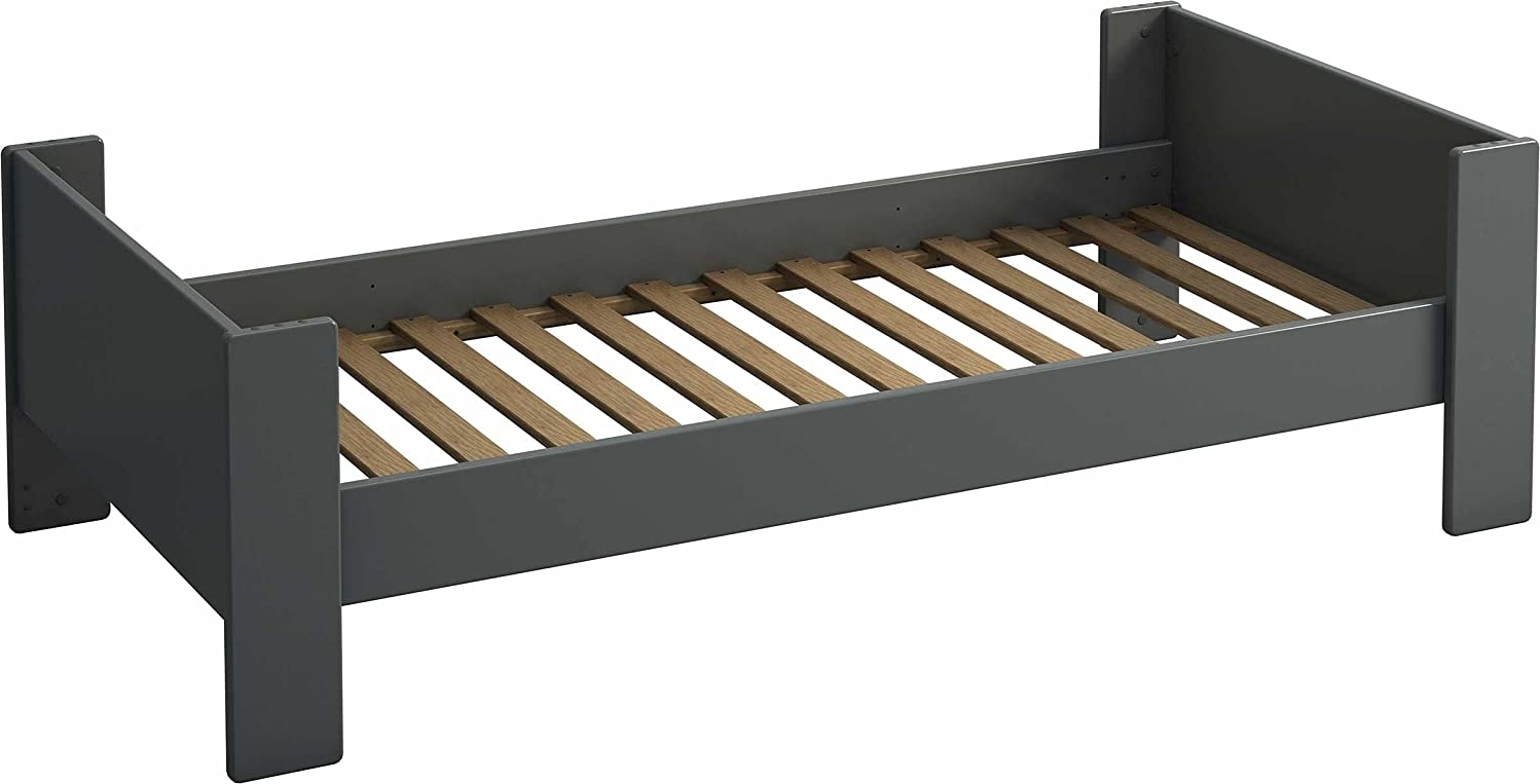 Voor kinderen eenpersoonsbed 90 x 200 cm - Grijs